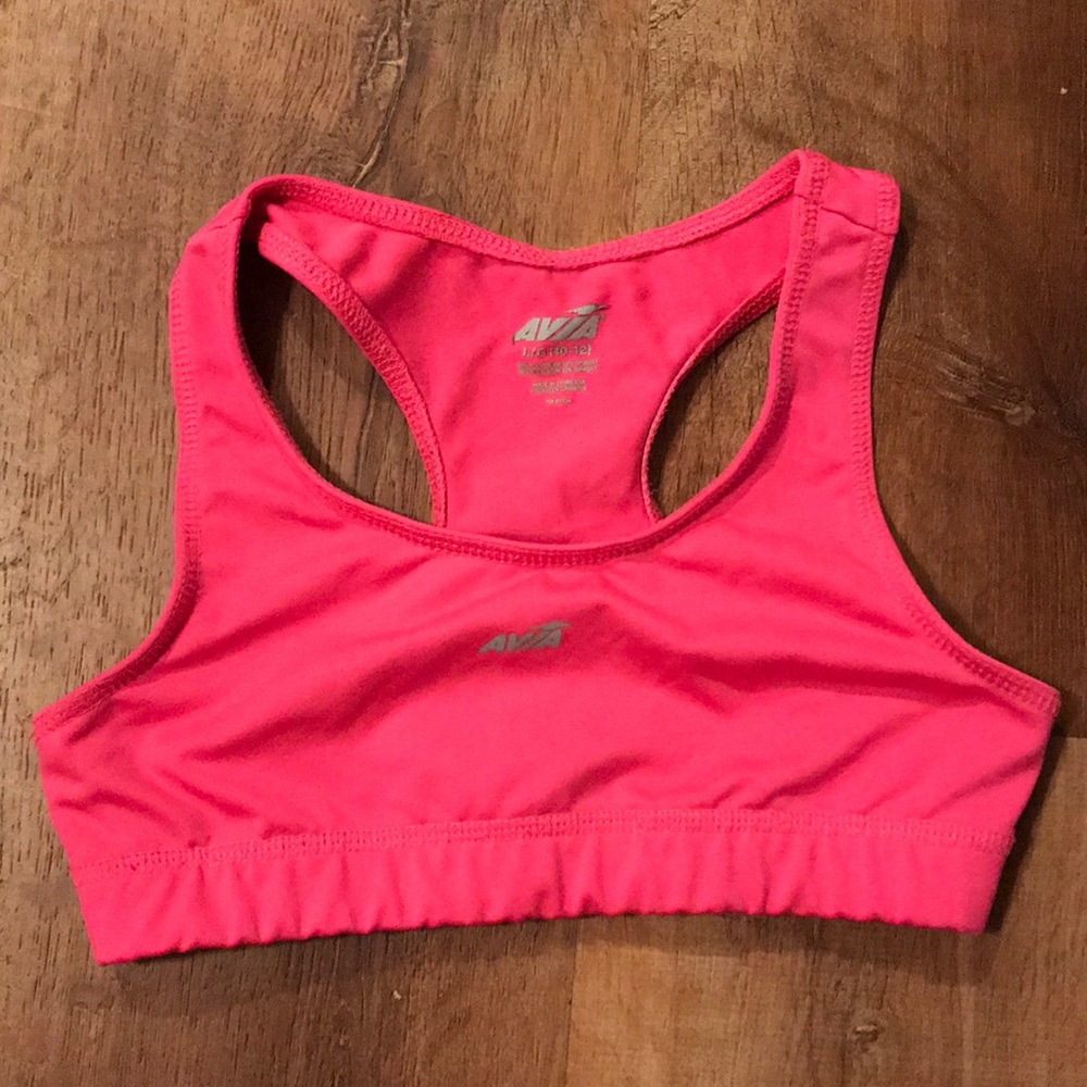 Avia pink sports bra size L 10/12